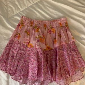 Loveshackfancy fancy ruffle mini skirt